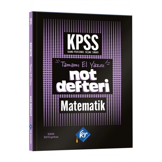 KPSS Matematik Konu Anlatımı Defteri KR Akademi Yayınları