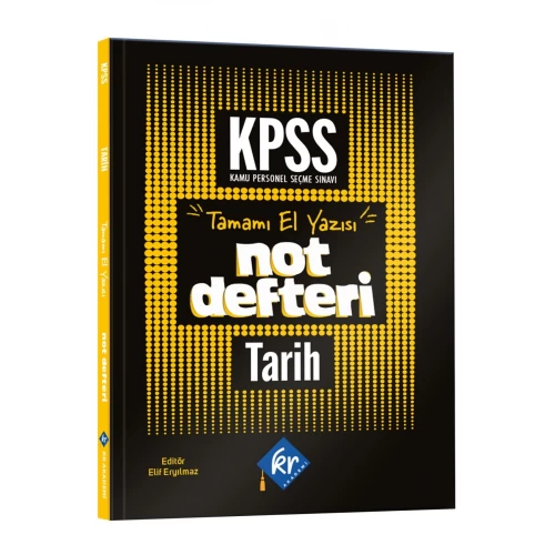 2026 Önlisans - Lise KPSS Tarih Konu Anlatımlı Not Defteri KR Akademi Yayınları