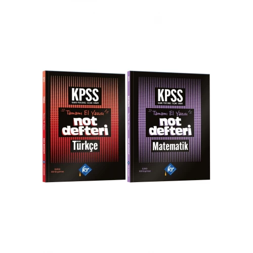 2026 Lise Ön Lisans KPSS Genel Yetenek Türkçe - Matematik Not Defteri 2'li Set KR Akademi Yayınları 2026 Lise Ön Lisans KPSS Genel Yetenek Türkçe - Matematik Not Defteri 2'li Set KR Akademi Yayınları