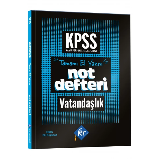 KPSS Vatandaşlık Konu Anlatımlı Not Defteri KR Akademi Yayınları