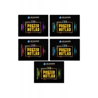 2026 LGS Poster Notlar Seti (5'li) KR Akademi Yayınları