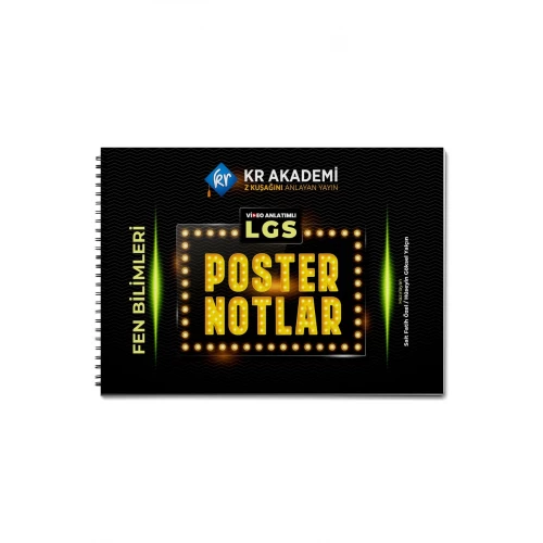 LGS Fen Bilimleri Poster Notları KR Akademi Yayınları