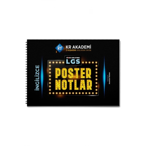 LGS İngilizce Poster Notlar KR Akademi Yayınları