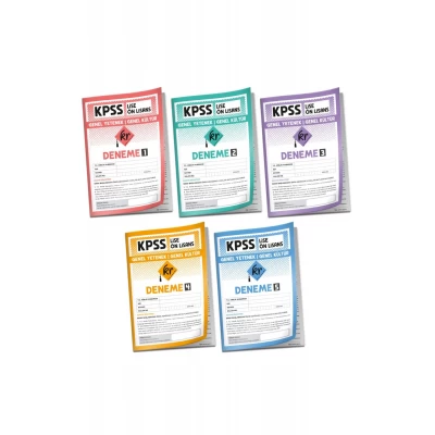 2026 KPSS Lise Ön Lisans Genel Yetenek Genel Kültür 5li Deneme Paketi KR Akademi Yayınları