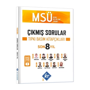 MSÜ Çıkmış Sorular Son 8 Yıl Tıpkı Basım Kitapçıkları KR Akademi Yayınları