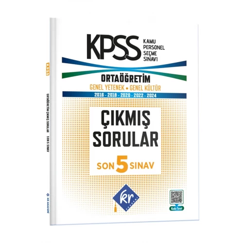 KPSS Genel Yetenek Genel Kültür Ortaöğretim Son 5 Sınav Çıkmış Sorular KR Akademi Yayınları KPSS Genel Yetenek Genel Kültür Ortaöğretim Son 5 Sınav Çıkmış Sorular KR Akademi Yayınları