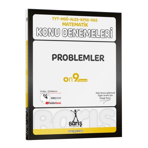 Barış Yayınları TYT MSÜ ALES KPSS DGS Matematik Problemler Konu Denemeleri