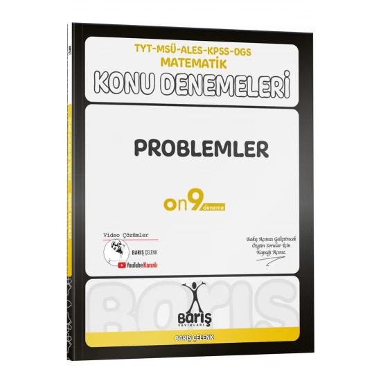 Barış Yayınları TYT MSÜ ALES KPSS DGS Matematik Problemler Konu Denemeleri