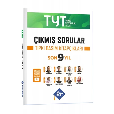 TYT Çıkmış Sorular Son 9 Yıl Tıpkı Basım Kitapçıkları KR Akademi Yayınları TYT Çıkmış Sorular Son 9 Yıl Tıpkı Basım Kitapçıkları KR Akademi Yayınları
