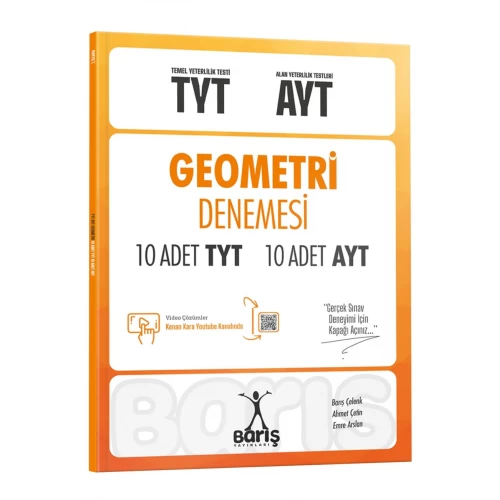 Barış Yayınları TYT-AYT Geometri Denemesi 10 Adet TYT 10 Adet AYT