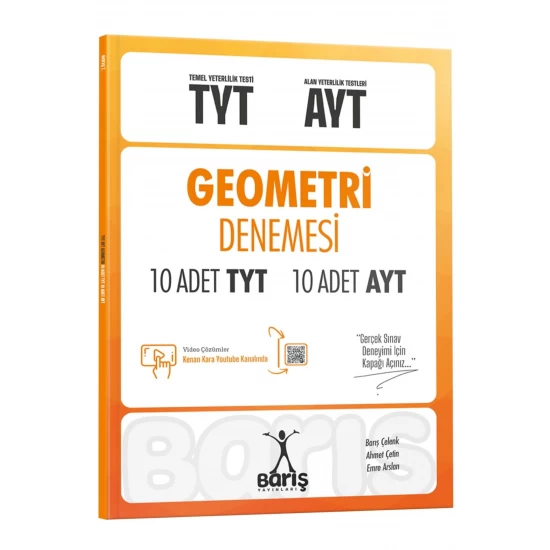 Barış Yayınları TYT-AYT Geometri Denemesi 10 Adet TYT 10 Adet AYT