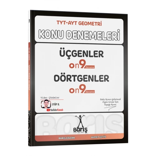 Barış Yayınları TYT - AYT Geometri Üçgenler Dörtgenler Konu Denemeleri