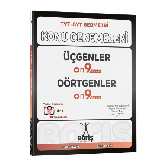 Barış Yayınları TYT - AYT Geometri Üçgenler Dörtgenler Konu Denemeleri