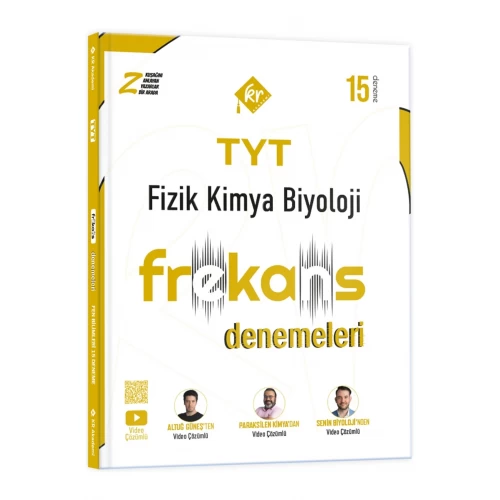TYT Fizik Kimya Biyoloji FKB 15'li Frekans Denemeleri KR Akademi Yayınları