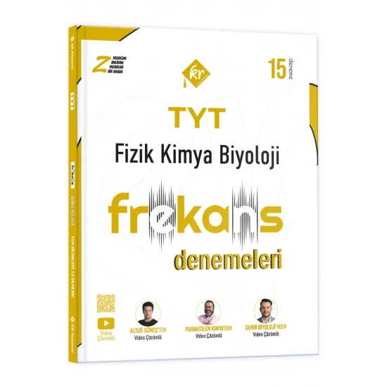 TYT Fizik Kimya Biyoloji FKB 15'li Frekans Denemeleri KR Akademi Yayınları
