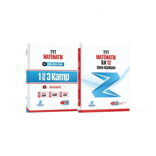 Zeduva Yayınları SML Matematik TYT Matematik 1 Kitap 3 Kamp Video Ders Kitabı ve İlk 12 Soru Bankası Seti