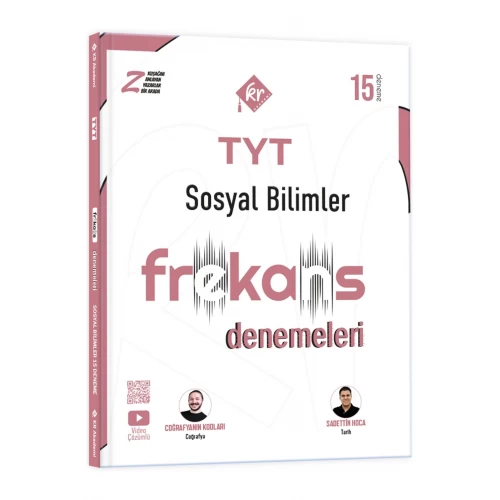TYT Sosyal Bilimler 15'li Frekans Denemeleri KR Akademi Yayınları