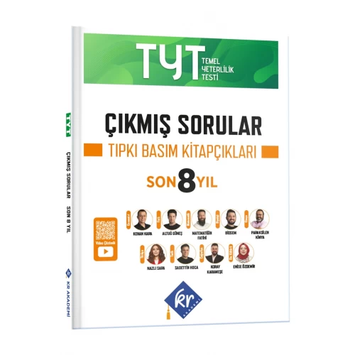 TYT Çıkmış Sorular Son 8 Yıl Tıpkı Basım Kitapçıkları KR Akademi Yayınları