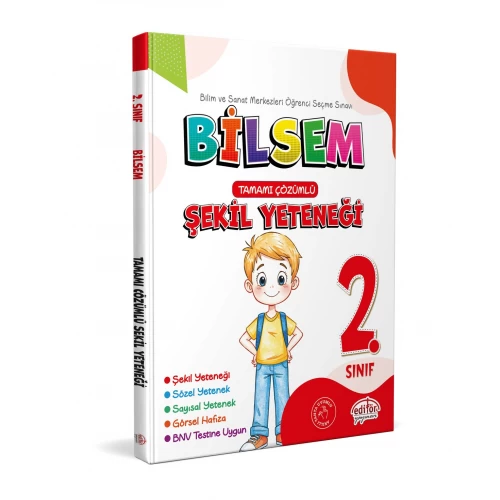 2. Sınıf Bilsem Hazırlık Şekil Yeteneği Tamamı Çözümlü Editör Yayınları
