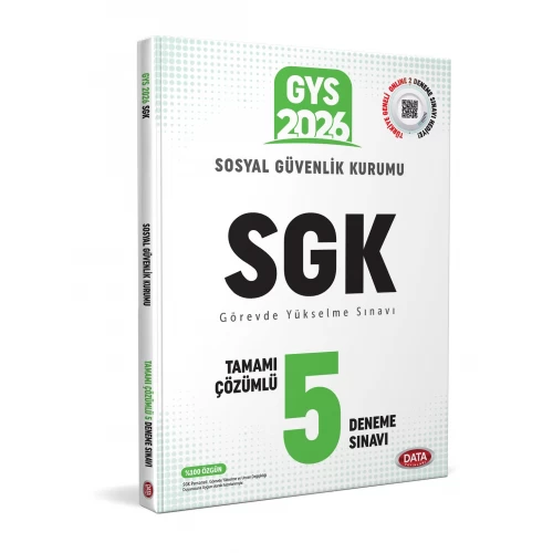 Sosyal Güvenlik Kurumu SGK GYS Tamamı Çözümlü 5 Deneme Sınavı Data Yayınları Sosyal Güvenlik Kurumu SGK GYS Tamamı Çözümlü 5 Deneme Sınavı Data Yayınları
