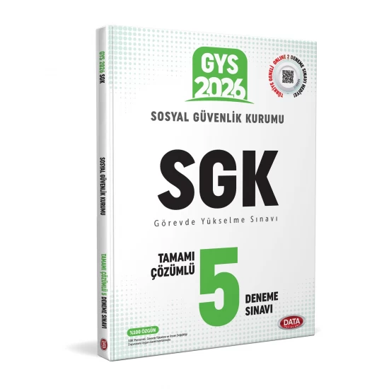 Sosyal Güvenlik Kurumu SGK GYS Tamamı Çözümlü 5 Deneme Sınavı Data Yayınları