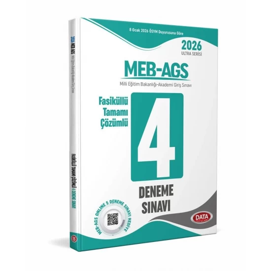 2026 AGS Fasiküllü Tamamı Çözümlü 4 Deneme Sınavı Data Yayınları
