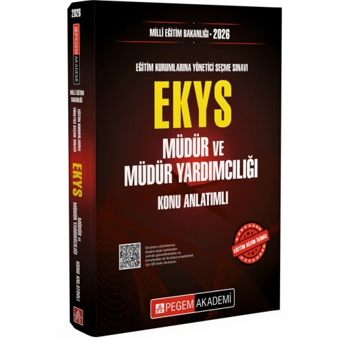 2026 MEB EKYS Müdür ve Yardımcılığı Konu Anlatımlı Pegem Akademi