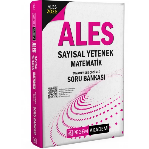 2026 ALES Sayısal Yetenek Matematik Tamamı Video Çözümlü Soru Bankası Pegem Akademi