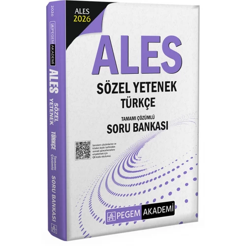 2026 ALES Sözel Yetenek Türkçe Tamamı Çözümlü Soru Bankası Pegem Akademi