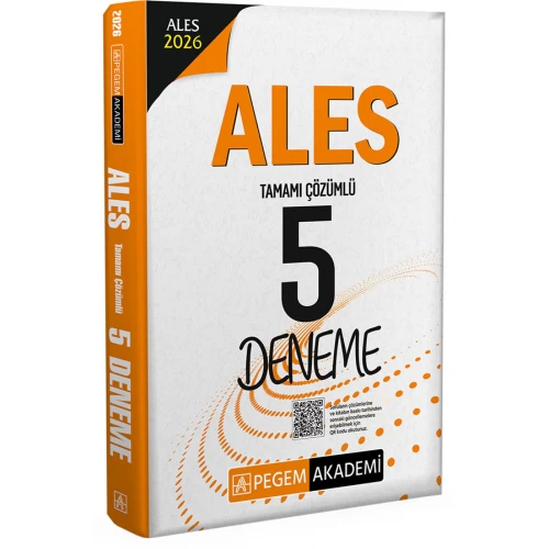 2026 ALES Tamamı Çözümlü 5 Deneme Pegem Akademi