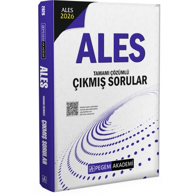 2026 ALES Tamamı Çözümlü Çıkmış Sorular Pegem Akademi