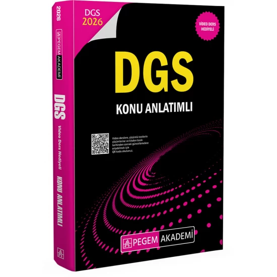 2026 DGS Konu Anlatımlı Pegem Akademi Yayınları