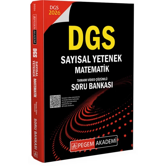 2026 DGS Sayısal Yetenek Matematik Tamamı Video Çözümlü Soru Bankası Pegem Akademi