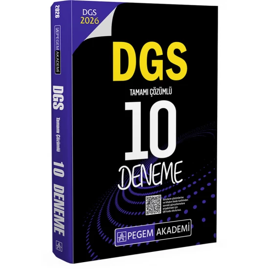 2026 DGS Tamamı Çözümlü 10 Deneme Pegem Akademi