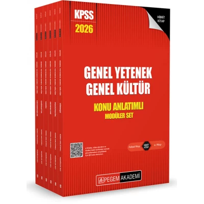 Pegem Akademi 2026 KPSS Genel Yetenek Genel Kültür Konu Anlatımlı Modüler Set