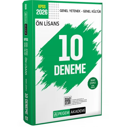 2026 KPSS Genel Yetenek Genel Kültür Ön Lisans Tamamı Çözümlü 10 Deneme Pegem Akademi 2026 KPSS Genel Yetenek Genel Kültür Ön Lisans Tamamı Çözümlü 10 Deneme Pegem Akademi