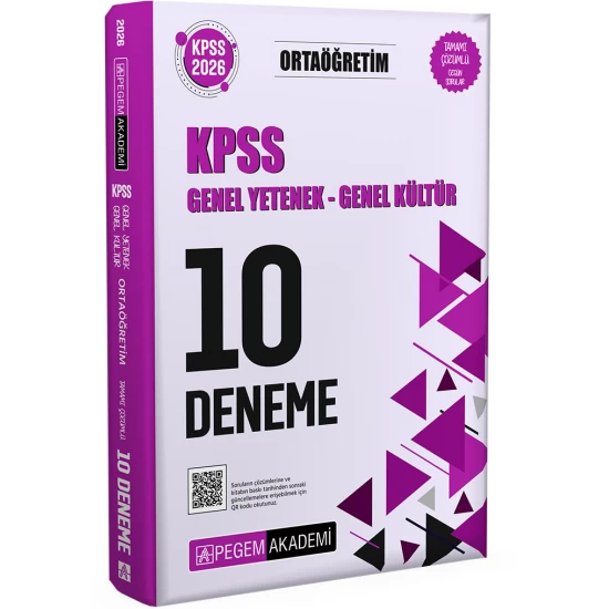2026 KPSS Genel Yetenek Genel Kültür Ortaöğretim Tamamı Çözümlü 10 Deneme