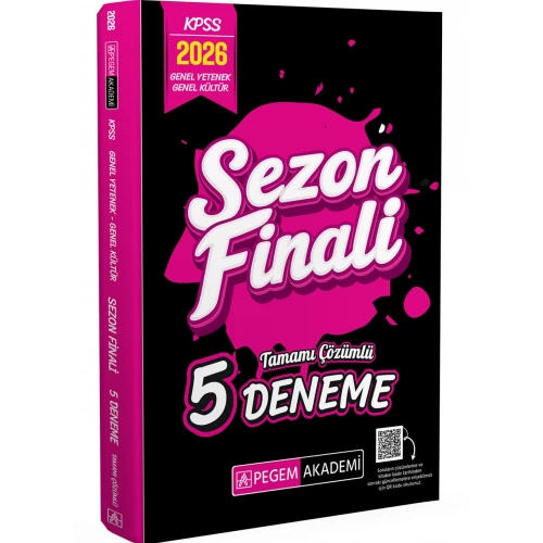 2026 KPSS Genel Yetenek Genel Kültür Sezon Finali Tamamı Çözümlü 5 Deneme Pegem Akademi