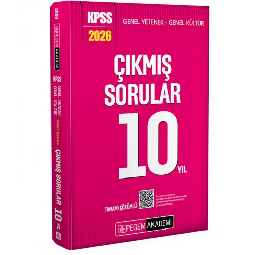 2026 KPSS Genel Yetenek Genel Kültür Tamamı Çözümlü Çıkmış Sorular 10 Yıl Pegem Akademi