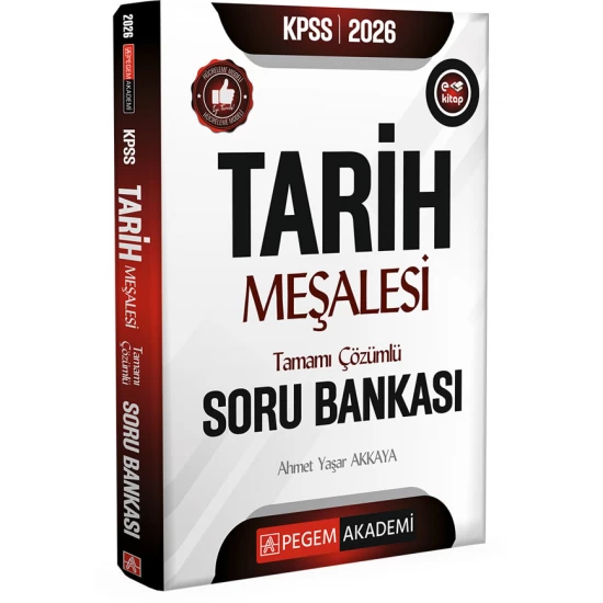 2026 KPSS Tarih Meşalesi Tamamı Çözümlü Soru Bankası Pegem Akademi