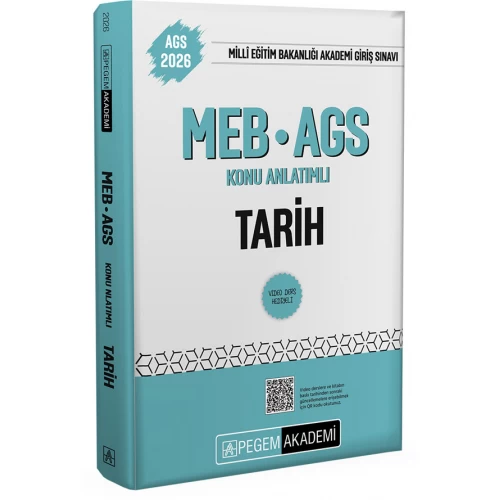 2026 MEB-AGS Konu Anlatımlı Tarih Pegem Akademi
