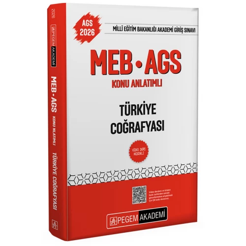 2026 MEB-AGS Konu Anlatımlı Türkiye Coğrafyası Pegem Akademi