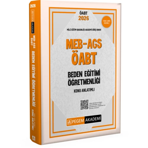 2026 MEB AGS ÖABT Beden Eğitimi Öğretmenliği Konu Anlatımlı Pegem Akademi