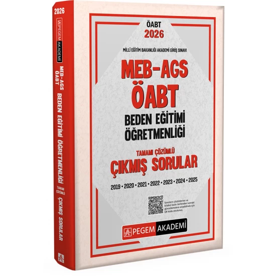2026 MEB AGS ÖABT Beden Eğitimi Öğretmenliği Tamamı Çözümlü Çıkmış Sorular Pegem Akademi