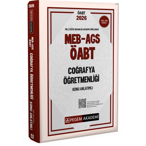 2026 MEB AGS ÖABT Coğrafya Öğretmenliği Konu Anlatımlı Pegem Akademi