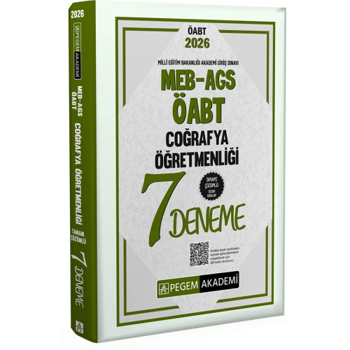 2026 MEB AGS ÖABT Coğrafya Öğretmenliği Tamamı Çözümlü 7 Deneme Pegem Akademi