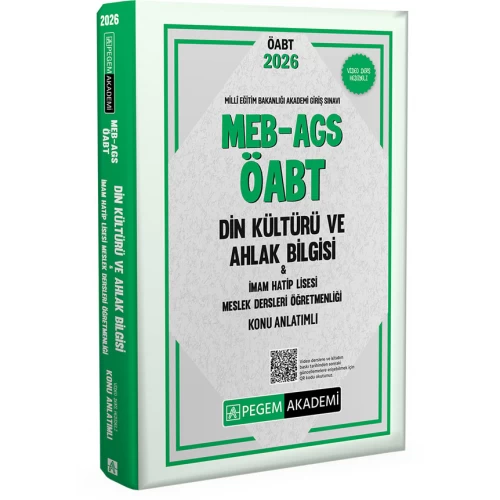 2026 MEB AGS ÖABT Din Kültürü ve Ahlak Bilgisi-İmam Hatip Lisesi Mes.Lisesi Öğr. Konu Anlatımlı Pegem Akademi