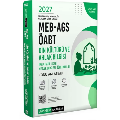 2027 MEB AGS ÖABT Din Kültürü ve Ahlak Bilgisi-İmam Hatip Lisesi Mes.Lisesi Öğr. Konu Anlatımlı Pegem Akademi