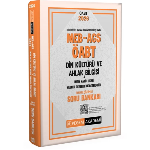 2026 MEB AGS ÖABT Din Kültürü ve Ahlak Bilgisi-İmam Hatip Lisesi Tam. Çöz. Soru Bankası Pegem Akademi