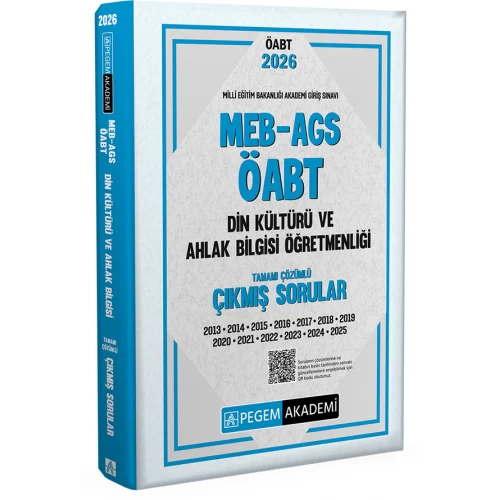 2026 MEB AGS ÖABT Din Kültürü ve Ahlak Bilgisi Tamamı Çözümlü Çıkmış Sorular Pegem Akademi